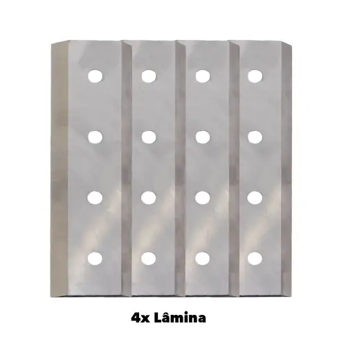 Kit com 4 Lâminas e uma Contra Lâmina para o Biotriturador Donker´s BT62RS